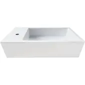 Saniclear Alaska solid surface fontein 40x22cm links