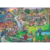 The House of Puzzles Sixties Green Puzzel 1000 stukjes