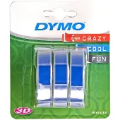 Dymo LETTERTAPE ROL 9MMX3M BLAUW - 3 stuks