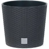 Prosperplast Round Flowerpot 8.7l Rato 25x25x22.4 Cm Zwart