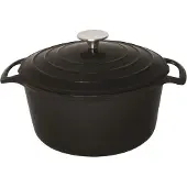 Vogue Ronde Braadpan Zwart 4ltr | Ø23,5cm