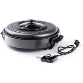 Hendi elektrische partypan, 500x190mm, Pan + steelpan, Zwart