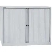Bisley EuroTambour Roldeurkast Staal 1 Plank Afsluitbaar 1.200 x 430 x 1.030 mm Grijs
