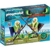 Playmobil Dragons Schorrie en Morrie in vliegpak