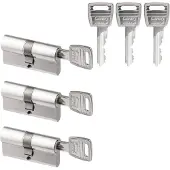 Nemef Dubbele europrofielcilinder 111/9 | 2 sleutels | per 3 | gelijksluitend | blister | 61 mm - 9011109296