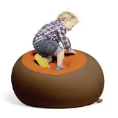 Terapy Stanley Zitzak - Bruin / Oranje - 70cm x 70cm x 60cm - Zacht Rekbaar Katoen