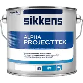 Sikkens Alpha Projecttex | Matte Muurverf 2,5 LTR - Donkere kleur|1