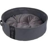 District 70 Stijlvolle en comfortabele honden- of kattenmand inclusief kussentje - District 70 in Grijs, Blauw of Naturel in Maat S/M/L - Kleur: Grijs, Maat: Small
