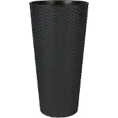Prosperplast Bloempot Buiten Hoog Rond Rato Tubus 25cm ANTRACIET Prosperplast