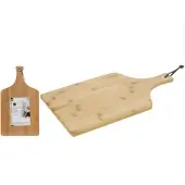 Excellent houseware Snijplank bamboe met handvat