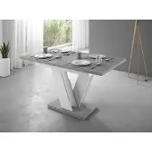 Meubella Eetkamertafel Moris - Wit - Betonlook
