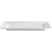 Pillivuyt Plissé Plaat 26 x 14 Cm Wit - Overige borden & schotels Porselein White - 18546