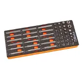 Beta Tools Soepele voorgevormde inzetbakken met assortiment gereedschap M86 - 024500086