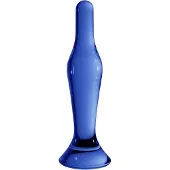 Chrystalino Flask Blue - Glazen Dildo