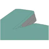 Kayori Split Topper Hoeslaken Shizu Groen (Percal)-160 x 200 cm
