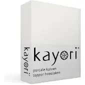 Kayori Topper Hoeslaken Shizu Offwhite (Percal)-160 x 200 cm