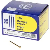Hoenderdaal Draadnagel Messing Bombekop 2.7X50 | 1 kg - 8003.20.09710