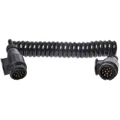 Pricenet spiraalkabel PVC 13 polig zwart 3,5 meter