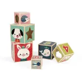 Janod - Houten stapeltoren - Baby forest blokken piramide
