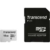 Transcend 16 GB microSDHC-kaart 300S-A UHS-I U1 V10