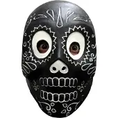 Partychimp Black Catrin Volledig Hoofd Masker Halloween Masker voor bij Halloween Kostuum Volwassenen Carnaval - Latex - One size