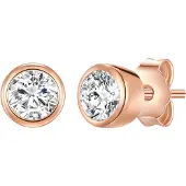 Rafaela Donata Oorbellen rose-goud / transparant