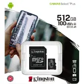 Kingston Canvas Select Plus 512GB A1/V30/UHS C3 microSDXC