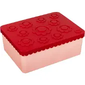 Blafre Brooddoos bloemen rood-roze -