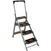 Altrex Safety Step 4 Trap - Enkel - Aluminium - 4 Treden - Met Beugel - Max. Werkhoogte 2,9m