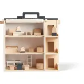 Kids Concept Poppenhuis - Hout - 34x39x19 cm - Aiden - - OneSize - Poppenhuizen