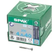 Spax 0197000450403 R 88091 Senkkopf T-STAR TG Verzonken houtschroef 4.5 mm 40 mm T-STAR plus RVS A2 200 stuk(s)