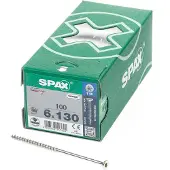 Spax 880910190060130 R 88091 Senkkopf/T-STAR TG Verzonken houtschroef 6 mm 130 mm Torx, Binnen-T Staal Galvanisch verzinkt 100 stuk(s)
