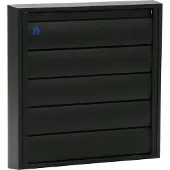 Renson opbouw dampkaprooster Aluminium 210X210mm Zwart