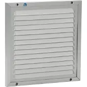 Renson opbouw schoepenrooster met kader 200x200mm Natuur
