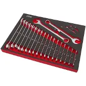 Toolsidee HBM Professionele 22 Delige Ring - Steeksleutelset Foam Inlay
