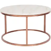 Beliani CORAL - Salontafel - Roségoud - RVS
