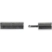 Packlinq Magnetische sluiting, afm 3x14 mm, gatgrootte 2 mm, verzilverd, 40stuks