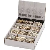 Packlinq Ornamenten, d: 7 cm, dikte 0,3 mm, triplex, 200stuks