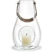 Holmegaard Design With Light Lantaarn 24,8 Cm Doorzichtig - Kandelaars Leer Clear - 4343501