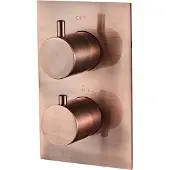 Saniclear Copper inbouw regendouche met plafondarm en 20cm hoofddouche