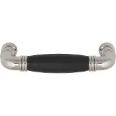 Formani Meubelgreep TIMELESS MG1934-96 glans nikkel/ebbenhout 96 mm