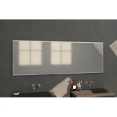 Brauer Onyx Spiegel 200x70cm - Frame Geborsteld Aluminium - Glas - Rechthoekig - Spiegels, Badkamerspiegels - 8720359339195