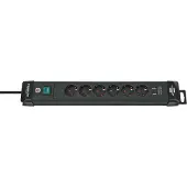 Brennenstuhl Stekkerdoos Premium-line 6-voudig Met Usb (type A) Zwart 3 Meter