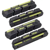 Swissstop Kit 4 Rim Pad Race Pro Black Carbon Velgremblokken