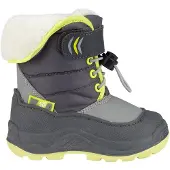 Winter-Grip Snowboot Junior Hoppin Bieber Antraciet Grijs Lichtgroen-Schoenmaat 24