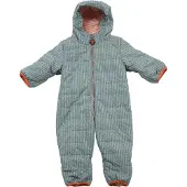 Ducksday - Kids Baby Snow Suit - Overall 74, turkoois/grijs