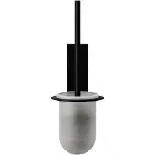 Nichba-Design Toiletborstel Zwart - Toiletborstels Glas Black - L100112