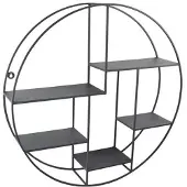 Loft42 Wally Wandrek Rond - Metaal - Mat Zwart - 70x70x15