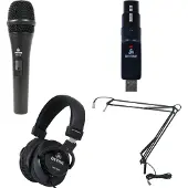 Devine DM 20 met usb converter, koptelefoon en broadcast arm