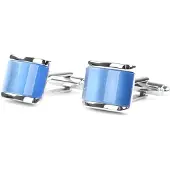 Profuomo manchetknopen blauw catseye